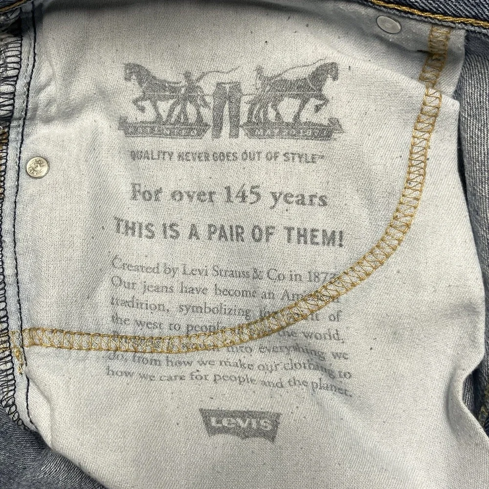 Levis 550 Jeans Mens 42x29* Blue Denim Relaxed Fit Straight Leg High Rise Cotton